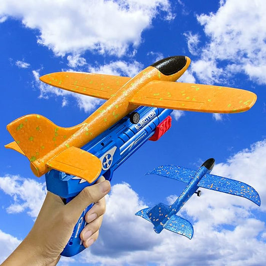 Airplane Toy Flying Toy for Kids One-Click Ejection Mode Glider Catapult Plane Regular